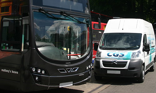 Bus Windscreen Installation